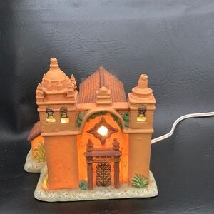 Mervyns California Missions San Carlos Borromeo Vintage Window Light Christmas